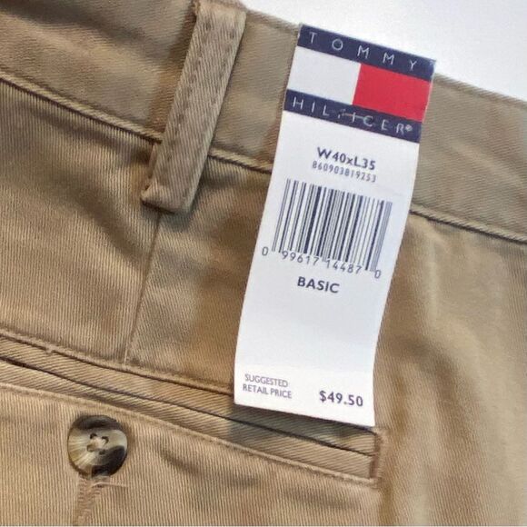 Tommy Hilfiger Plain Front Chino Pants Sz 40x35 NWT - Picture 4 of 12
